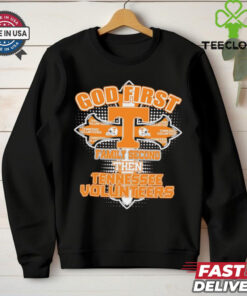 God first family second then Tennessee Volunteers 2025 shirt