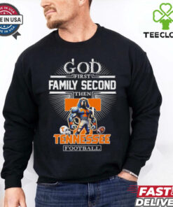 God first family second then Tennessee Volunteers Football mascot shirt