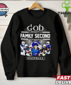 God First Family Second Then Football Team Players Shirt faith and football fan design
