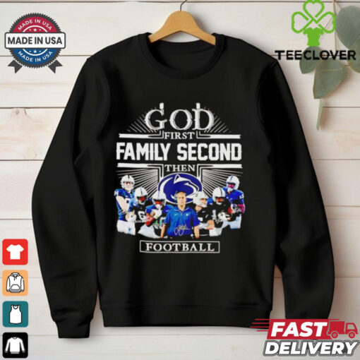 God first family second then football team players shirt