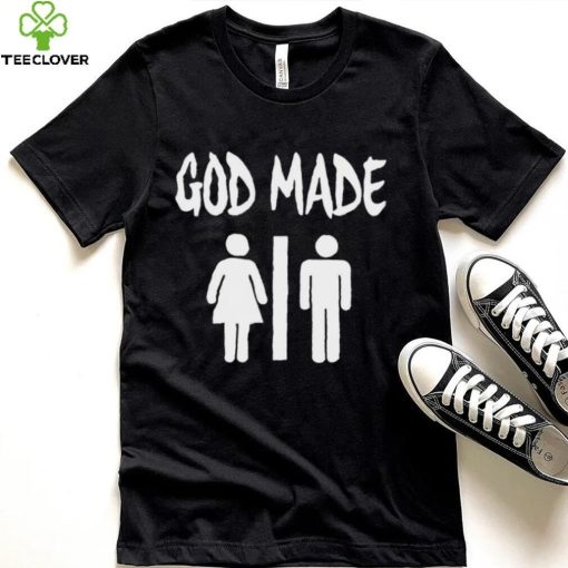 God made man and woman logo 2023 t shirt