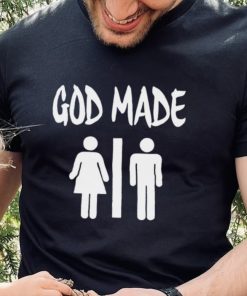 God made man and woman logo 2023 t shirt