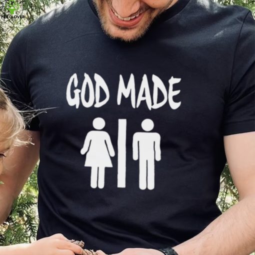 God made man and woman logo 2023 t shirt