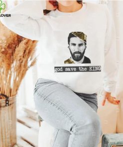 God save the king king Lionel Messi the goat t shirt