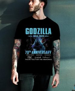 Godzilla 70th Anniversary 1954 2024 Signature Thank Yu For The Memories Unisex T Shirt