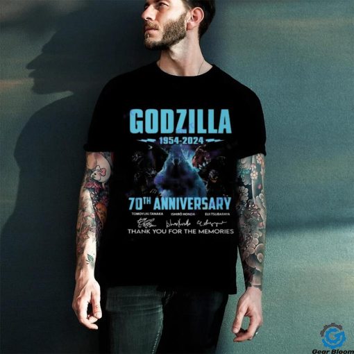 Godzilla 70th Anniversary 1954 2024 Signature Thank Yu For The Memories Unisex T Shirt