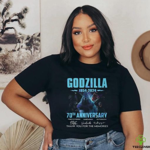 Godzilla 70th Anniversary 1954 2024 Signature Thank Yu For The Memories Unisex T Shirt