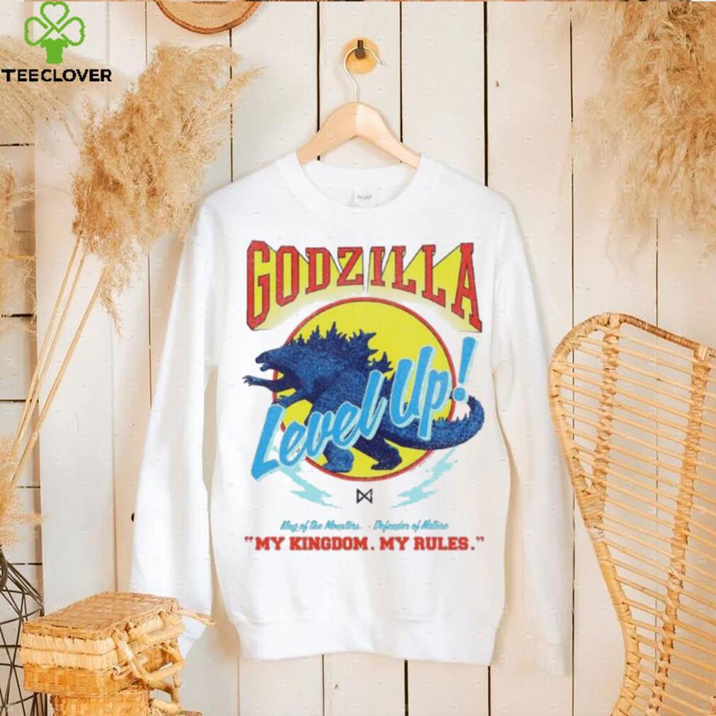 Godzilla Level Up My Kingdom My Rules King Of The Monsters Defender Of Nature T shirts Godzilla Level Up My Kingdom My Rules King Of The Monsters Defender Of Nature T shirts