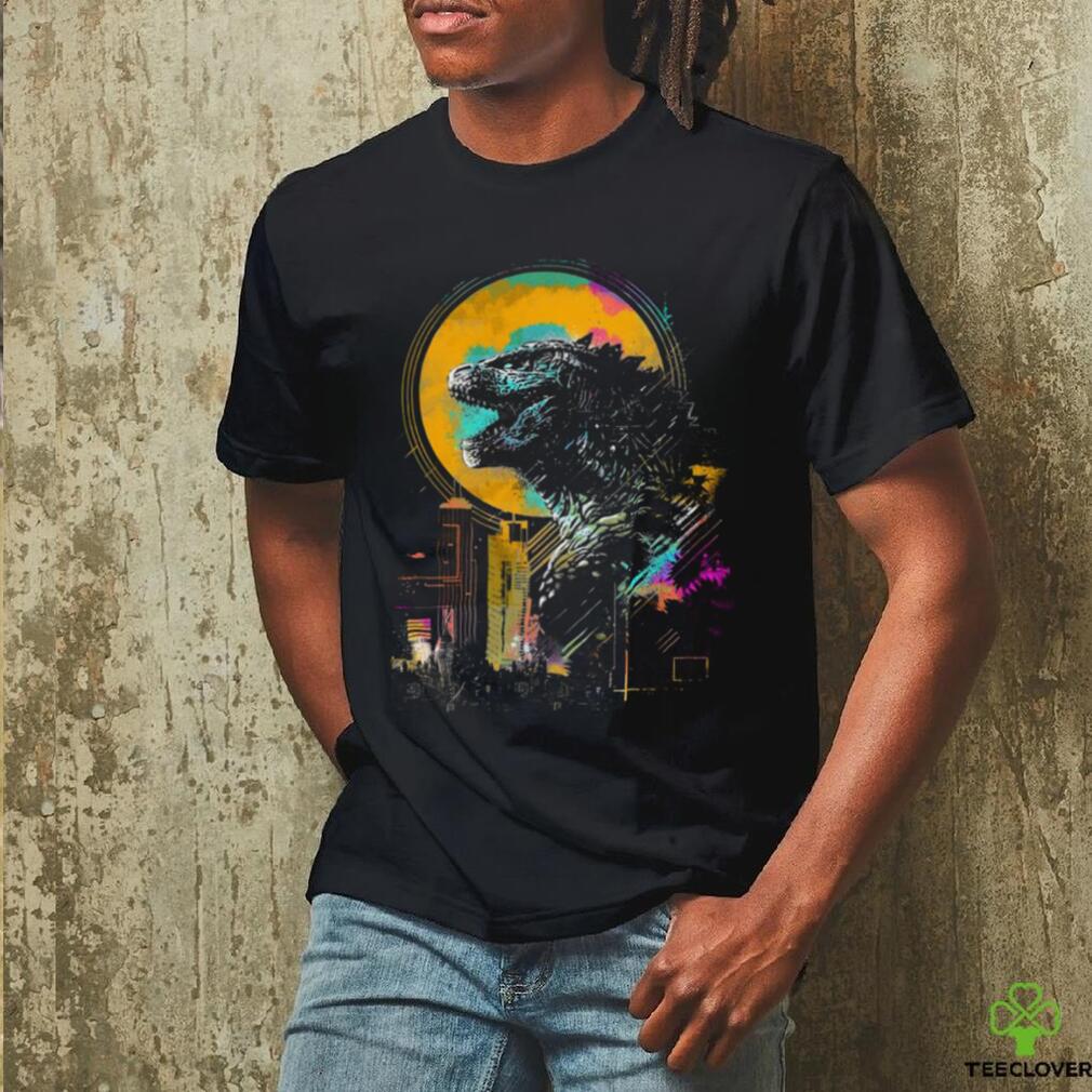 Godzilla Neon City Kaiju in the Cityscape Shirt Godzilla Neon City Kaiju in the Cityscape Shirt