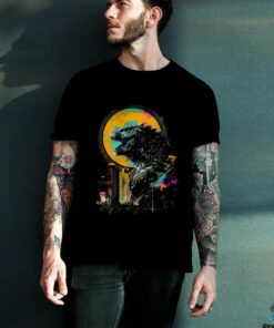 Godzilla  Neon City Kaiju in the Cityscape Shirt