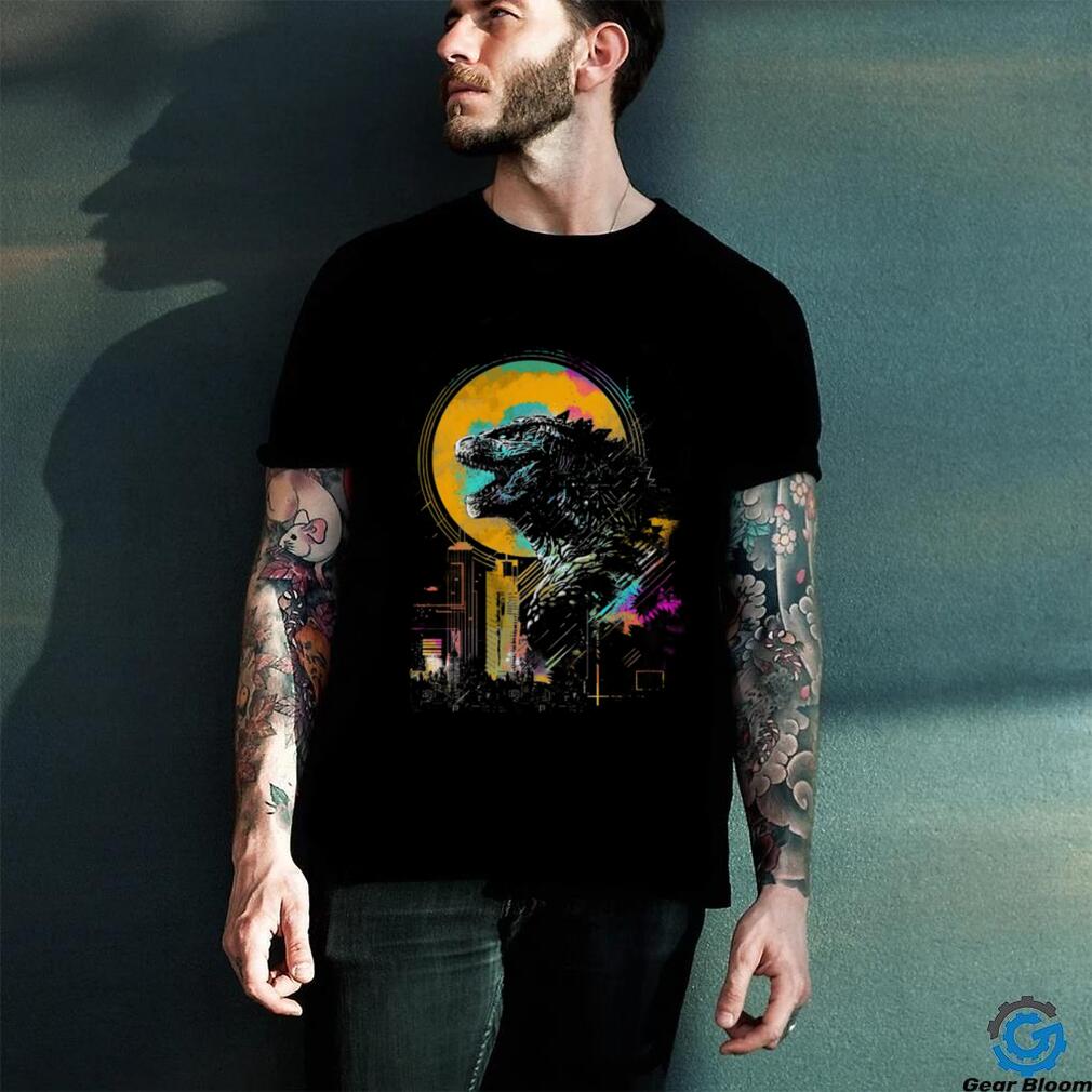 Godzilla Neon City Kaiju in the Cityscape Shirt Godzilla Neon City Kaiju in the Cityscape Shirt