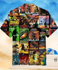 Godzilla Poster Collage Unisex Hawaiian Shirt