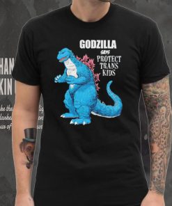 Godzilla says protect trans kids shirt