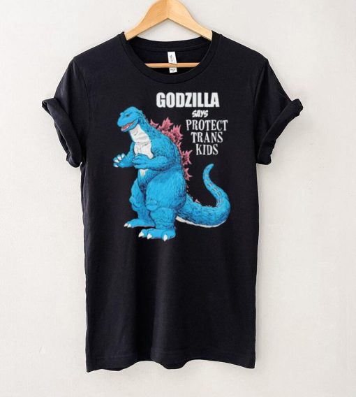 Godzilla says protect trans kids hoodie, sweater, longsleeve, shirt v-neck, t-shirt