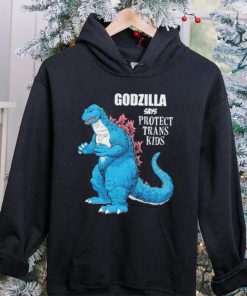 Godzilla says protect trans kids hoodie, sweater, longsleeve, shirt v-neck, t-shirt