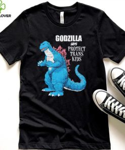 Godzilla says protect trans kids hoodie, sweater, longsleeve, shirt v-neck, t-shirt