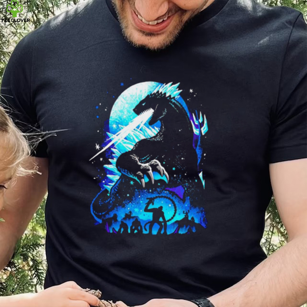Godzilla x Kong The New Empire Godzilla with heat ray character shirt Godzilla x Kong The New Empire Godzilla with heat ray character shirt