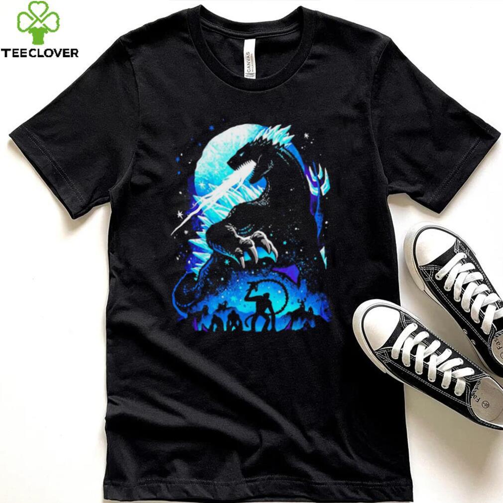 Godzilla x Kong The New Empire Godzilla with heat ray character shirt Godzilla x Kong The New Empire Godzilla with heat ray character shirt