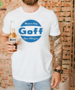 Goff Gun Slinger Motor City logo shirt