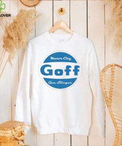 Goff Gun Slinger Motor City logo shirt 1 Goff Gun Slinger Motor City logo shirt