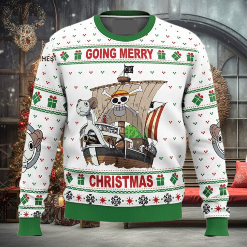 Going Merry Christmas OP Pirates Christmas Ugly Wool Knitted Sweater
