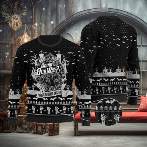 Going Our Way The Haunted Mansion Ugly Halloween Sweater Black Gift For Men And Women