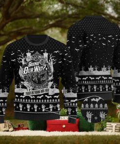 Going Our Way The Haunted Mansion Ugly Halloween Sweater Black Gift For Men And Women