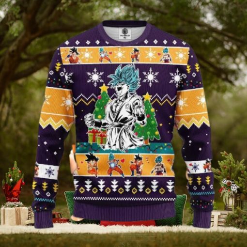 Goku Blue Dragon Ball Anime Ugly Christmas Sweater