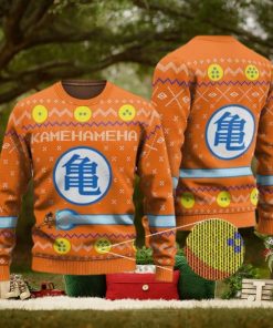 Goku Kamehameha Wave Roshi Kanji Ugly Xmas Sweater