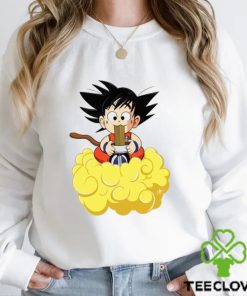 Goku eating noodles T Shirt 2 Goku eating noodles T Shirt