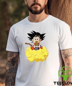 Goku eating noodles T Shirt 3 Goku eating noodles T Shirt