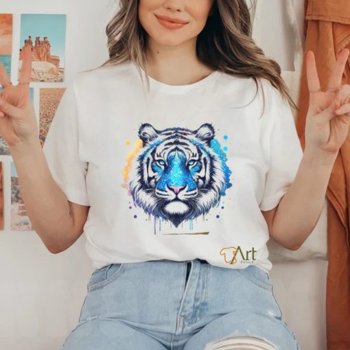 Gold Blue Tiger shirt