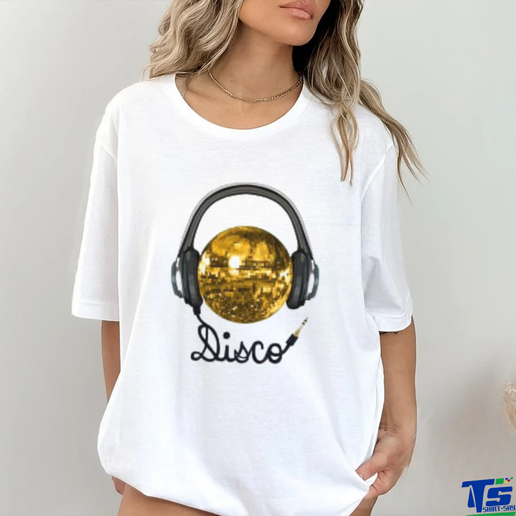 Gold Disco Ball Music Headphones shirt Gold Disco Ball Music Headphones shirt