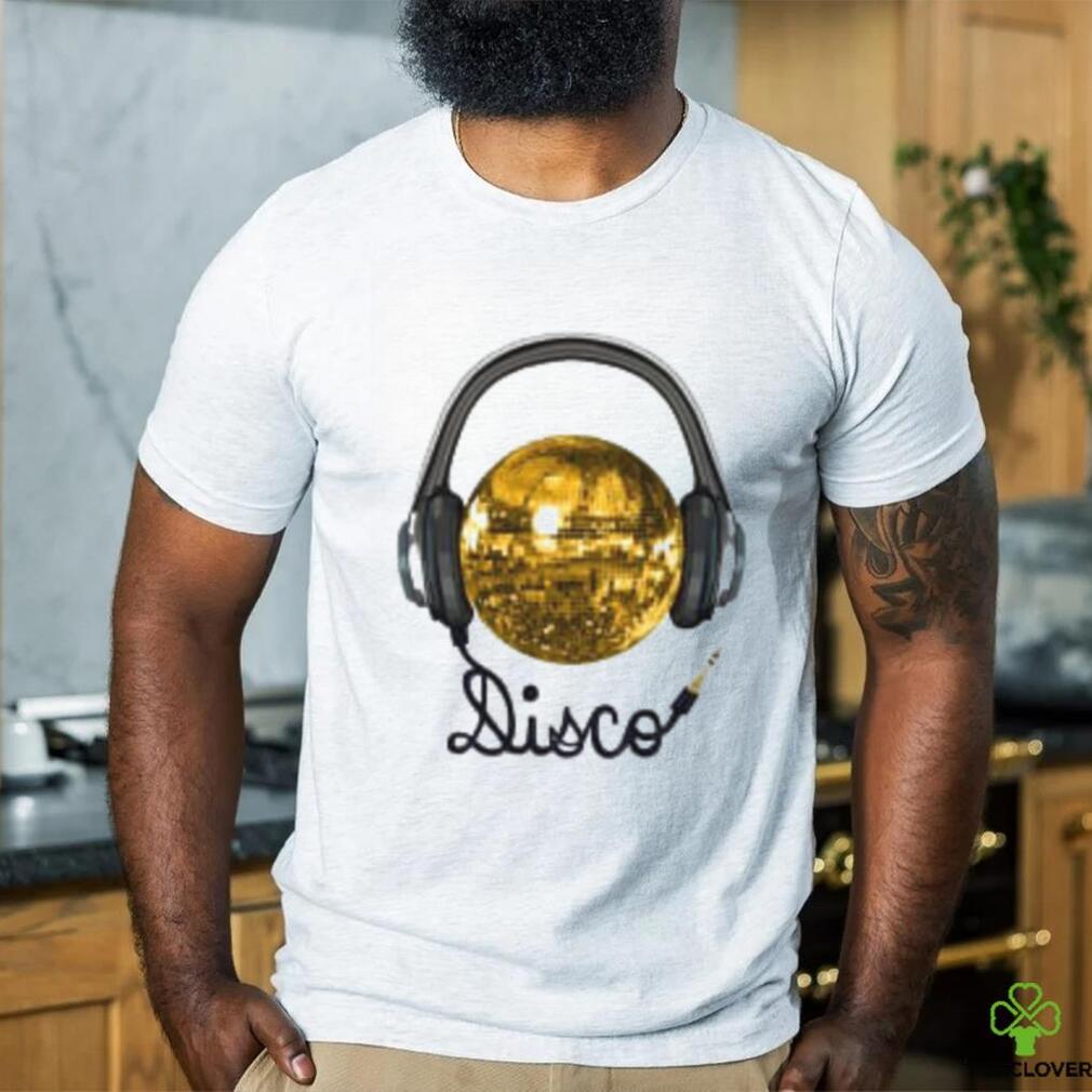 Gold Disco Ball Music Headphones shirt Gold Disco Ball Music Headphones shirt