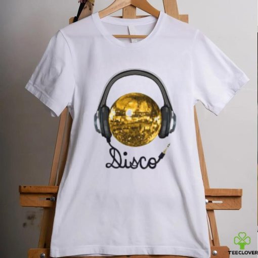 Gold Disco Ball Music Headphones shirt