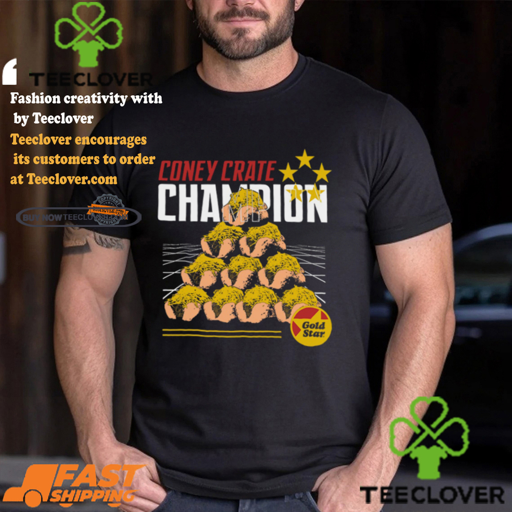 Gold Star Coney Crate Champion Shirt Gold Star Coney Crate Champion Shirt