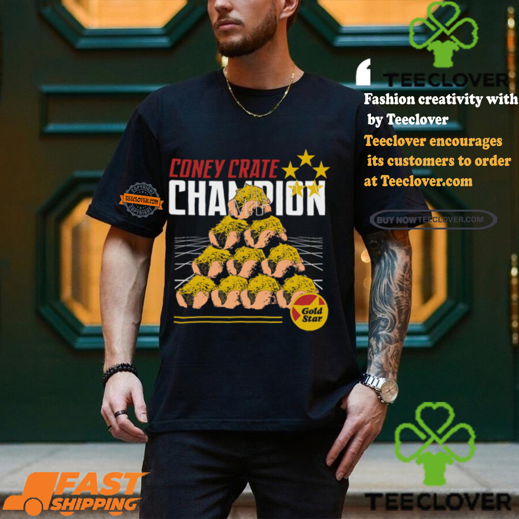 Gold Star Coney Crate Champion Shirt Gold Star Coney Crate Champion Shirt