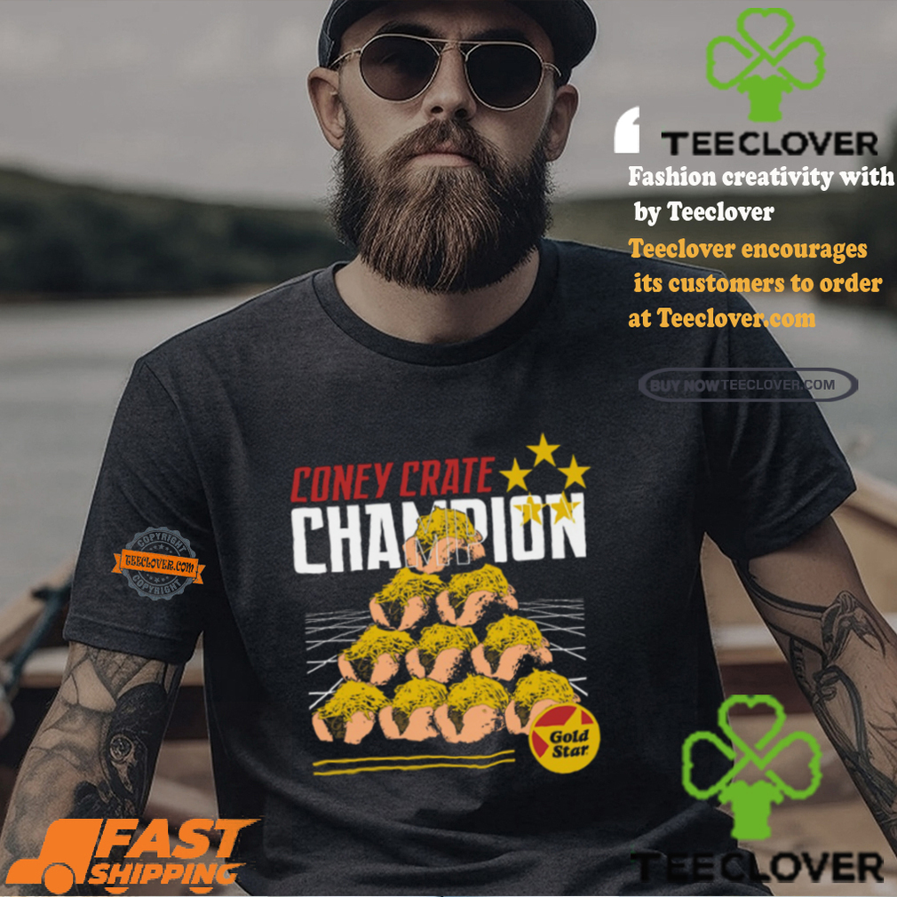 Gold Star Coney Crate Champion Shirt Gold Star Coney Crate Champion Shirt