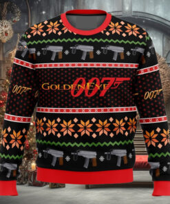 Golden Eye Knitting Pattern Ugly Christmas Holiday Sweater