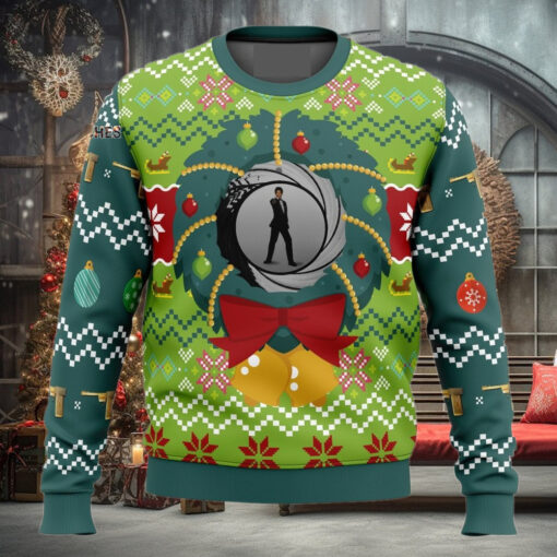 Golden Eye v2 Woolen Christmas Ugly Sweater