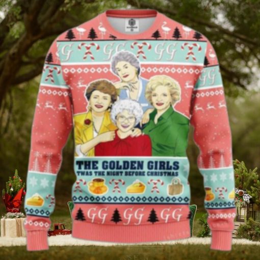 Golden Girl Pink Ugly Sweater
