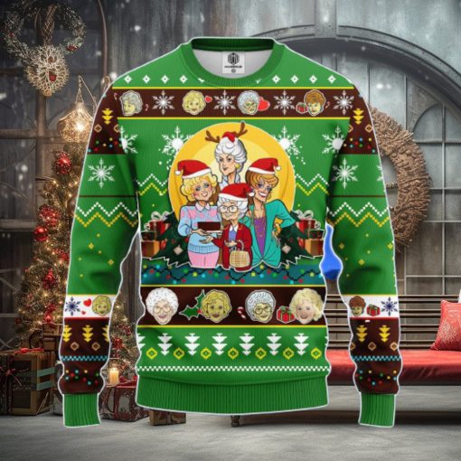 Golden Girls Ugly Christmas Sweater Green 1 Amazing Gift Men And Women Christmas Gift