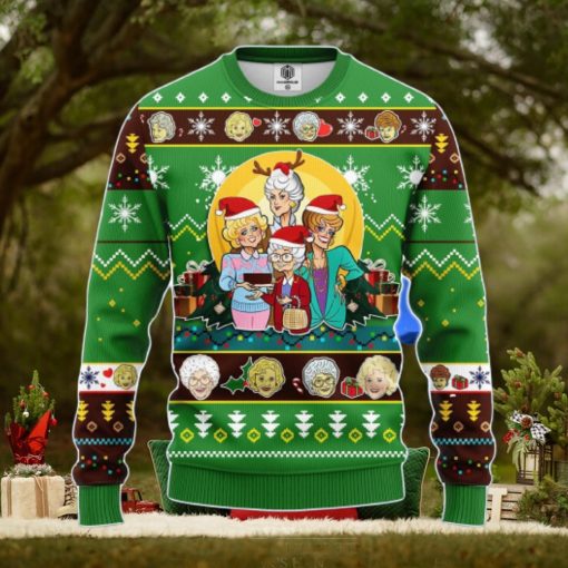 Golden Girls Ugly Christmas Sweater Green 1 Amazing Gift Men And Women Christmas Gift