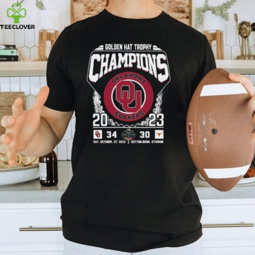 Golden Hat Trophy Champions Oklahoma Sooners 2023 T Shirt