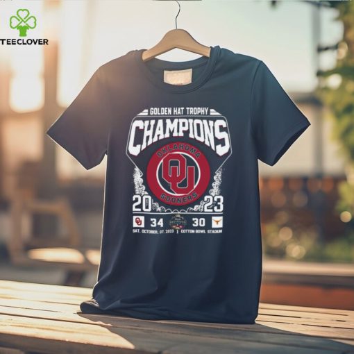 Golden Hat Trophy Champions Oklahoma Sooners 2023 T Shirt