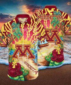 Golden Hour Minnesota Golden Gophers NCAA Aloha Shirt