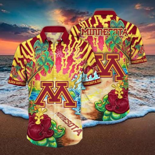 Golden Hour Minnesota Golden Gophers NCAA Aloha Shirt