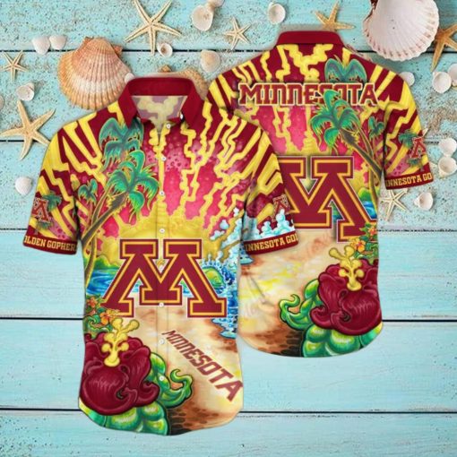 Golden Hour Minnesota Golden Gophers NCAA Aloha Shirt