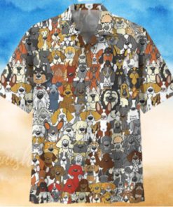 Golden Retriever Colorful Nice Design Unisex Hawaiian Shirt