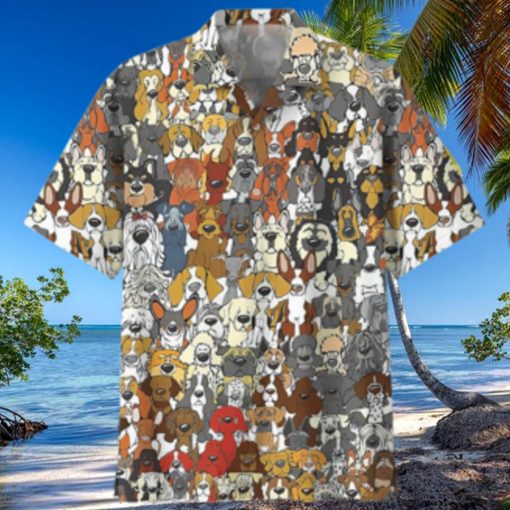 Golden Retriever Colorful Nice Design Unisex Hawaiian Shirt